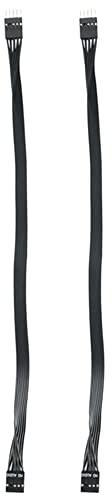 Wlauqueta 2 Stück Series Mainboard HD Audio 9 Pin Verlängerungskabel Stecker auf PC Basteln Schwarz 30 cm