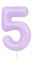 Hongplus Macaron Purple Number 5 Candle, 5 Birthday Candle, Macaron Purple Happy Birthday Candles for Cake, Purple Cake Topper Decorations for Girl Women Pastel Sweet 5 Birthday Party Decorations