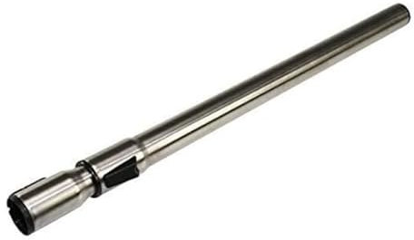 Miele Replacement 35mm Metal Chrome NON ELECTRIC Telescoping Wand. Total Length When Extended 39 1/2 Has Square Hole On End Of Wand For Attachment Lock. Fits Canisters with 35mm wand attachments