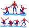 Windabo Cake Toppers Superhero Cake Decoration Mini Figures for Kids' Birthday Parties - Set of 7