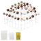 3-stöckiger Cake-Pop-Ständer, 56 Löcher, Acryl-Cake-Pop-Halter, transparenter Cake-Pop-Ständer, quadratischer Lutscher-Display-Ständer mit Stäbchen und Verpackungen für Hochzeiten, Geburtstagsfeiern