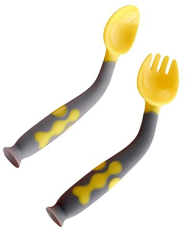 GREENADSCAPE Kindergeschirr Satz Sicherheitslöffel Für Kleinkinder Und Babys Beikost Zubehör Für Fütterlöffel Und Babygeschirr