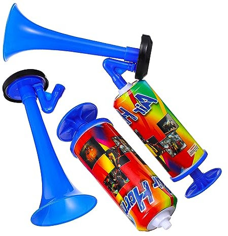 OFFSCH 2 Stück Drucklufthörner Für Boote Partygeschenke Anfeuerungshörner Für Sportfans Aus Kunststoff