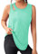 Gyabnw Sport Oberteile Damen Sporttop Tank Top Fitness Sommer Gym Ärmellos Sportshirt Yoga Shirt