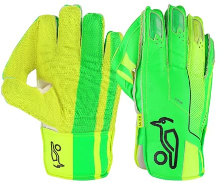 Kookaburra LC 3.0 Wicket Keeping Glove, Size Adult, Green/Yellow