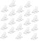 CRILSTYLEO 40 Piezas De Pinzas De Fijación Para Moldes De Uñas De Cristal, Pinzas Para Uñas Postizas, Pinzas Para Uñas Postizas, Pinzas Para Manicura, Pinzas Para Manicura.