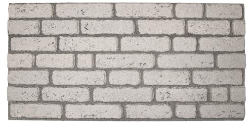 IZODEKOR | Wandverkleidung Steinoptik | 100x50x2 cm | 3D Effekt Wandpaneele Steinoptik für Küche und Wohnzimmer | Drinnen und draußen einsetzbar - 3D Wandpaneele | 1 Stück