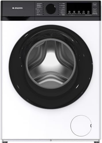 Aspes Lavadora 6Kg Carga Frontal Blanco AL6203AIDV. 1600W, 1200rpm, Motor Inverter, 11 Programas, Función Stop&Go, Tambor Diamante, Clase de Eficiencia Energética A