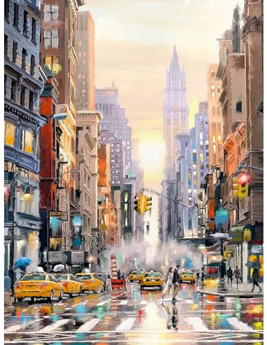 PieceRelax PieceClicks Puzzle 1000 Teile - New York | 1000 Teile Puzzle für Erwachsene, 63,3 x 47,6 cm, The Macneil Studio, New York, Stadt, Skyline, USA, Großstadt, Geschenkidee