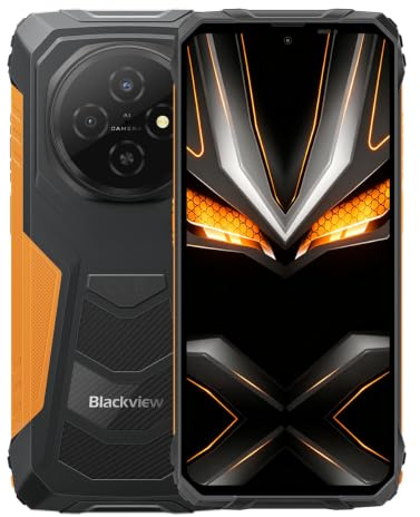 Blackview FORT 1 | 6,56 HD+ 90Hz | 18GB RAM + 256GB (2TB) | Arancione | Smartphone Rugged | Android 15 | Fotocamere 16MP + 8MP | Batteria 10000mAh | IP68/IP69K | NFC | Dual SIM | 2 anni di Garanzia