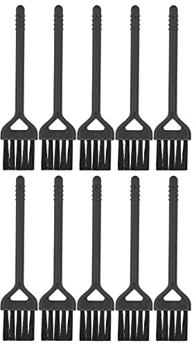 SIWOTED 10pcs Electric Cleaning Brushes Set Nylon Hair Handle Machine Cleaning Brush Black