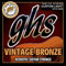 GHS VINTAGE BRONZE Jeu De Cordes Pour Guitare Acoustique - 12-Cordes - VN-12CL - Custom Light - 010/046