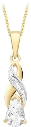 CARISSIMA Damen Halskette mit Anhänger 9 Karat (375) Gelbgold 1.44.8774