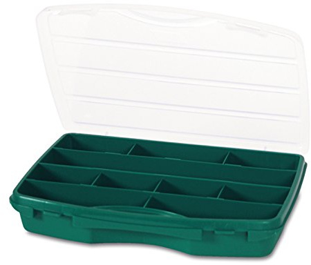 tayg 21008 Organiser case with Fixed dividers mod. 21-10, Green
