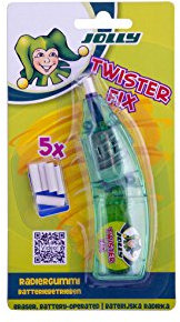 Jolly Twisterfix | elektrischer Radiergummi | Batteriebetriebener Radierer
