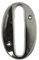 Beautiful 3 Inch Bevelled Edge Polished Chrome Door Number 0 - Screw Fix Silver Front House Number 0