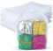 G2PLUS 100 Stück Weiß Organzasäckchen, 13x18 CM Groß Geschenk Organzabeutel, Hochzeit Organza-Beutelchen mit Kordelzug Sie als Hochzeit Bonbonsbeutel, Schmuckbeutel, Geschenkbeutel