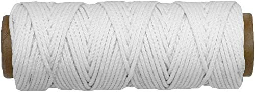 Amig - Rouleau de corde blanche tressée en polypropylène Mod.20180 | Bobine de cordon multifonction résistante et douce idéale pour l'artisanat, l'artisanat, la décoration ou le bricolage | Dimensions