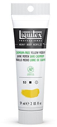 Liquitex Professional Acrylique Heavy Body 59 ml Jaune Moyen Sans Cadmium Série 3