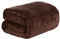 Dreamscene Fleece Throw Blanket for Bed, Soft Cosy Warm Honeycomb Waffle Chocolate Brown Throw for Sofa Double Bed Throws Fluffy Faux Fur Fleece Blanket, 150 x 200cm