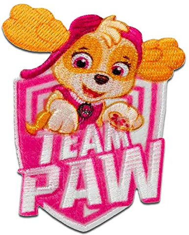 Paw Patrol Team Paw Skye - Aufnäher/Bügelbild/Aufbügler/Applikationen/zum aufbügeln/Applikation/Patches/Flicken