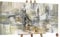 YS-Art Abstrakt Acryl Gemälde auf Leinwand handgemalt Modenschau Wandbilder Wohnzimmer Moderne grau beige braun Retro Wohndekor Bilder echte Kunst 140x70 cm