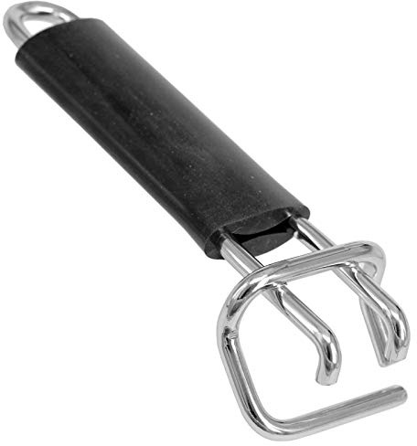 SPARES2GO Grill Pan Handle with Rubber Grip Compatible with Stoves Oven Cooker