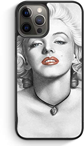 Marilyn Monroe Vintage - Silikon Hülle für iPhone 12 Pro Max - Motiv Design Damen Mädchen Frauen Schön - Cover Handyhülle Schutzhülle Case Schale