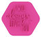 LissieLou I Will Always Love You Keksstempel Valentinstag Liebe Herz Zuckerguss Fondant Prägung - Hellrosa