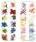 iFancer Dried Flowers for Resin Nail Art 3D Small Tiny Real Natural Mini Pressed Dry Flowers for Nails DIY Crafting Decoration Supplies (2 Boxes, 180 Pcs, 37 Colors)