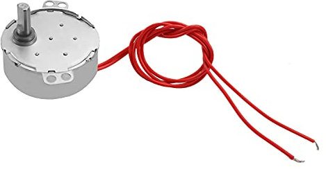 Fielect Synchronous Motor Turntable Motor AC24V 1-1.2RPM CW Electric Synchron Motor Connector Power Cord for Cup Turner, Cuptisserie, Tumbler Turner Guide Motor