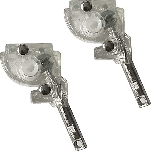 2pcs 1 Blinds Wand Tilter Mechanism with D Shaped Gear 5/32 Hole Connection for Aluminum or Vinyl Mini Blinds with Measure 1 x 1 headrail