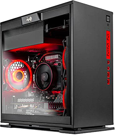 Happy Watch Skytech Legacy Mini Gaming PC Desktop – AMD Ryzen 5 3600 3.6 GHz, GTX 1660 Super, 500GB SSD, 16G DDR4 3200, 600W Gold PSU, AC Wi-Fi, Windows 10 Home 64-bit