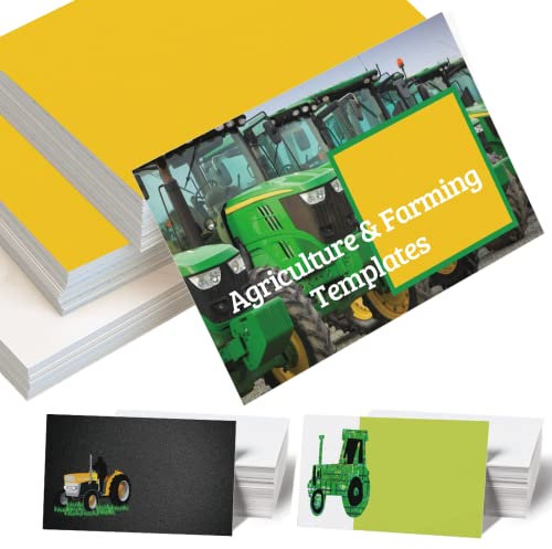 Visitenkarten Personalisiert Visitenkarten Erstellen 100 Stück beidseitiger Druck mit Ihrem Logo Karten für Kleinunternehmen – Landwirtschaft & Ackerbau