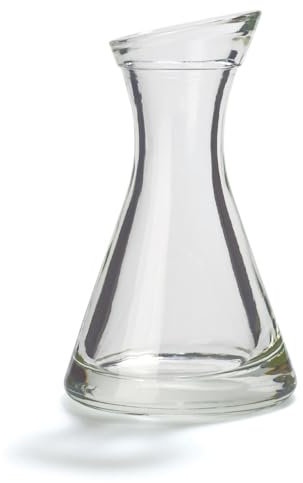 Stölzle Oberglas Glaskaraffe Pisa / 6er Set Kleine Karaffe 0,1 L mit Schräghals/Hochwertige Karaffe Glas geeignet als Wasserkaraffe, Karaffe für Limonade, Weinkaraffe
