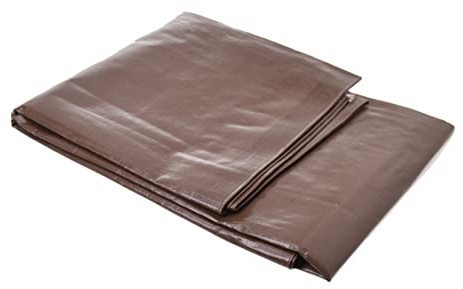 Aqbau® Gewebeplane 2x4 m, Braun 200g/m2 Abdeckplane Verstärkten Ösen, Bauplane, Schutzplane, Wasserdicht, Reißfest, Plane zum abdecken, schutzplane gartenmöbel, bache de Protection, Plane wasserdicht
