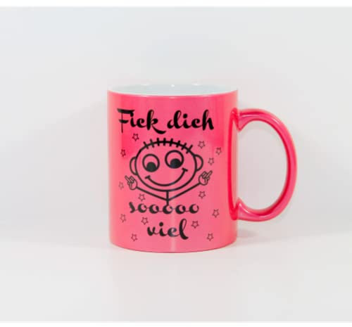 online-hut - freche Sprüche Tasse - fick dich sooo viel - Lieblingstasse - Metallic Pink - SP-20
