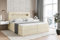 ALTDECOR Boxspringbett mit Matratze und Lattenrost, LED Boxbett, Topper, Polsterbett mit Bettkasten, Bett mit Stauraum H4-Matratze, Doppelbett, Springboxbett - ORGOL2-180x200 - Beige Monolith