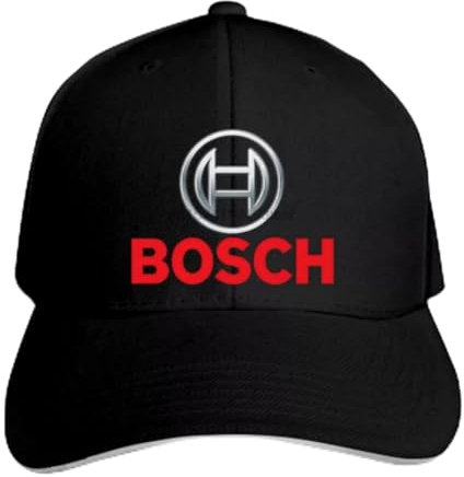FUWIND Jahrgang Baseball Kappe Mark Cap BB Cap Baseball Cap Bosch Herren Schwarz Casual Print Schirmmütze Outdoor Sport Hut Sonnenhut Geschenk Geburtstag Geschenk