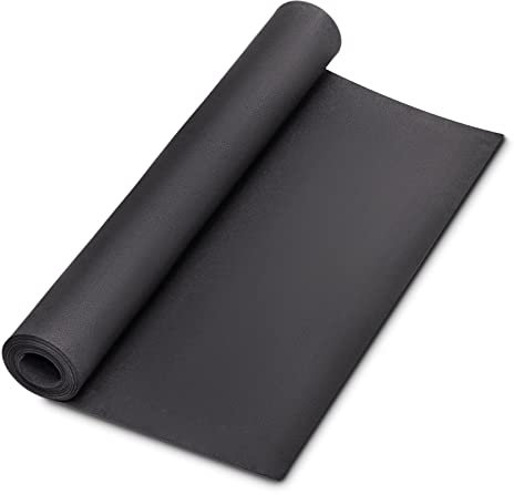 MEARCOOH Negra Goma EVA 1mm 34cm*124.5cm Cosplay Espuma EVA, 1PCS Goma Espuma Densidad 86kg/m3 para Cosplay Disfraces, Manualidades, Proyectos DIY (Negra 1mm)