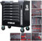 Servante d'atelier BM TOOLS 9/7 MONSTER-EDITION-GREY 7 tiroirs pleins, 1 porte & 1 tiroir vertical - 257 outils - Sur roulettes