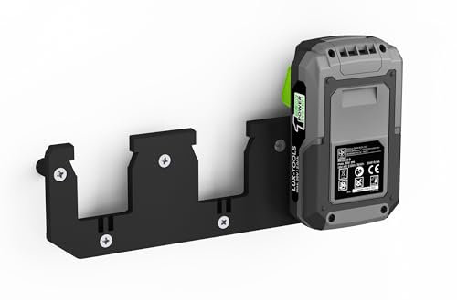 NewGround Designs Akku Wandhalterung geeignet für Lux-Tools 20V Akkus - Akku-Halterung Wandhalter (3 Akkus) inkl. Schrauben & Dübel [MADE IN GERMANY]