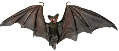 Horror-Shop Fledermaus Deko mit Leuchtaugen 120cm als Halloween Deko