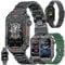ZPIMY Smartwatch Herren mit Telefonfunktion, 1,57 AMOLED Touchscreen Uhren Fitness Tracker 123 Sportmodi Aktivitätstracker Schlafmonitor Schrittzähler IP68 Wasserdicht Armbanduhr mit Android iOS