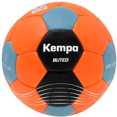 Kempa Erwachsene Buteo Handballball, orange/bleu, 2