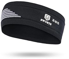 SWORTS 365 Active Headband I Nahtloses Schweißband Stirn (Unisex) | Performance Sportstirnband · Damen & Herren · schmal & atmungsaktiv · Für Laufen & Fitness · Retro Style