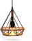 GUANSHAN Hanf Seil Pendelleuchte Retro Industrial Stil Pendelleuchte Eisen Kunst Hängeleuchte Dekorative Deckenlampe Pendelleuchte Für Restaurant, Dinning