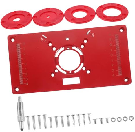 Milisten 1 Juego Tablero Plegable para carpintería Tablero Giratorio de la máquina Recortadora máquina de Madera para Trabajar la Madera Mesa de Trabajo Partes del enrutador