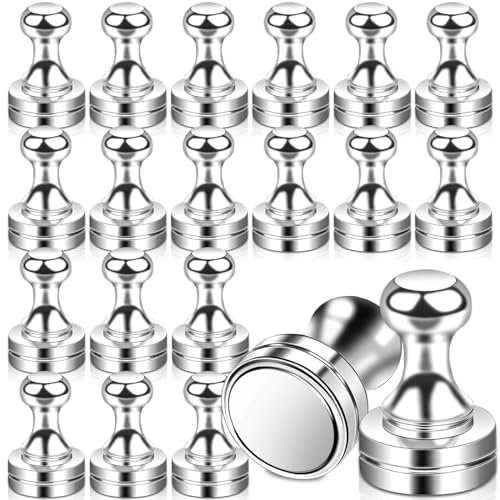 20 Stück Neodym Magnete Extra Stark für Magnettafel, Whiteboard, Pinnwand, Kühlschrank, Karten- und Küchendekoration