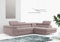 MKS MEBLE Ecksofa Rosa Wohnzimmer - Wohnlandschaft - Schlafsofa mit Bettkasten - Ecksofa mit Schlaffunktion - Wohnzimmer L Couch - Polstersofa mit Bettkasten - Gustaw - Rose - Rechts